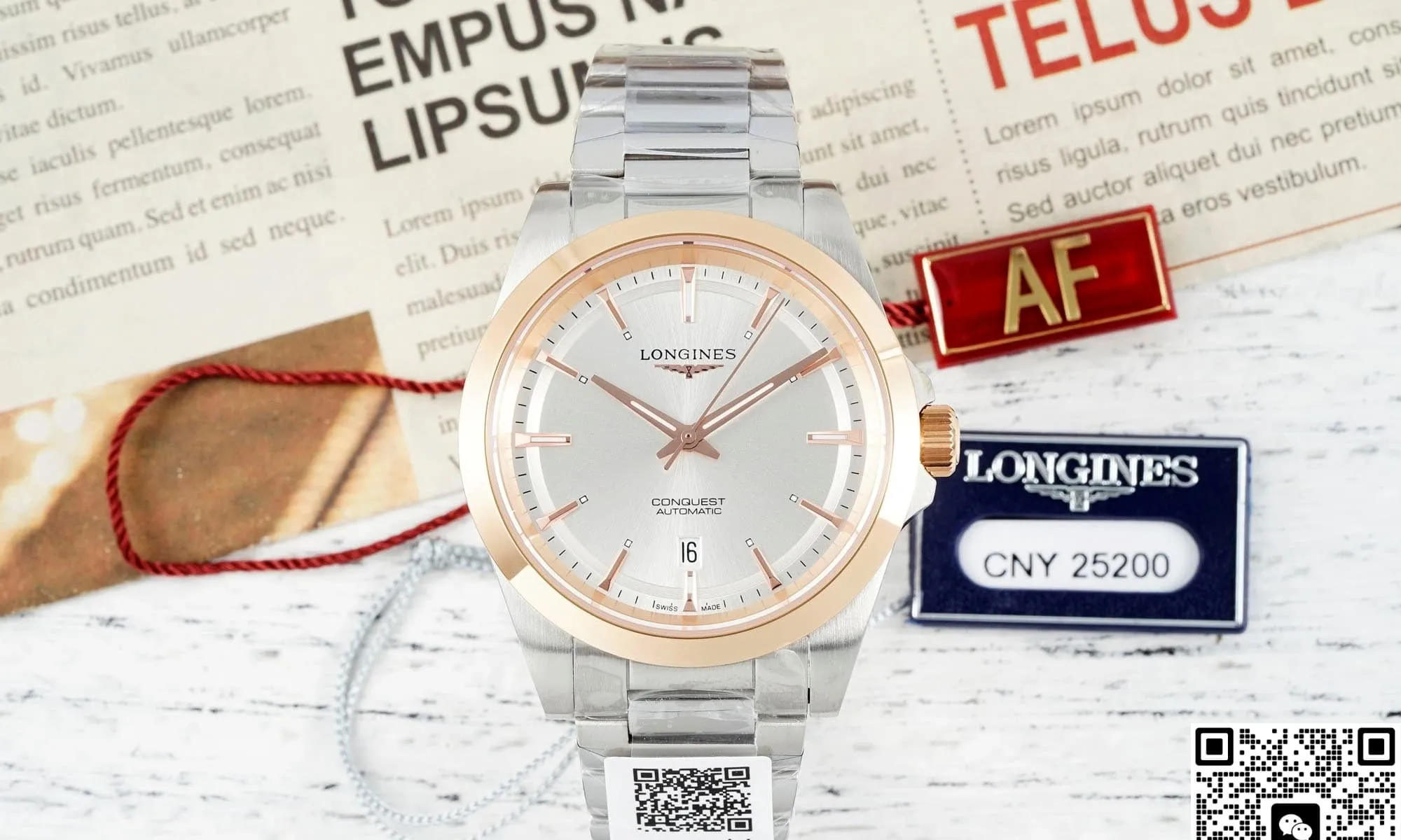 AF Factory Longines Concas L3.320.5.72.6 1:1 Best Edition Replica Watch